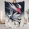 Hollow Knight Blanket Cartoon Game Printed Flannel Blanket for Home Living Room Bedroom Decor New Year Christmas Gift for Fans