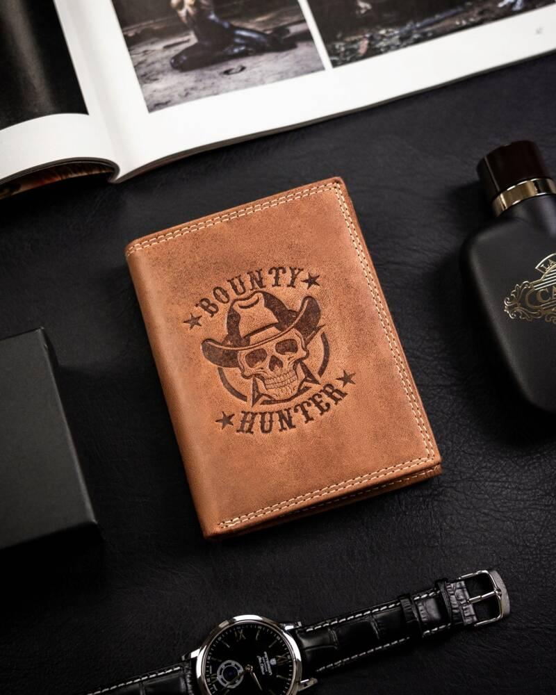 Large, Vertical Men's Wallet Made of Genuine Leather - Always Wild