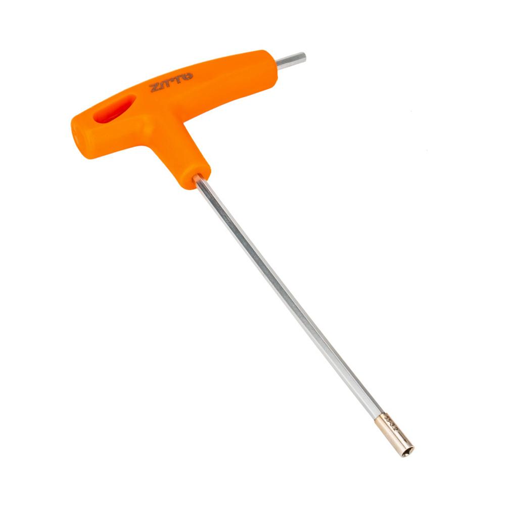 Bicycle Spokes Nipple Wrench T Shaped Sleeve Bicycle Concealed Spoke Wrench Steel Concealed Spoke Cap Wrench Bike Repair Tool