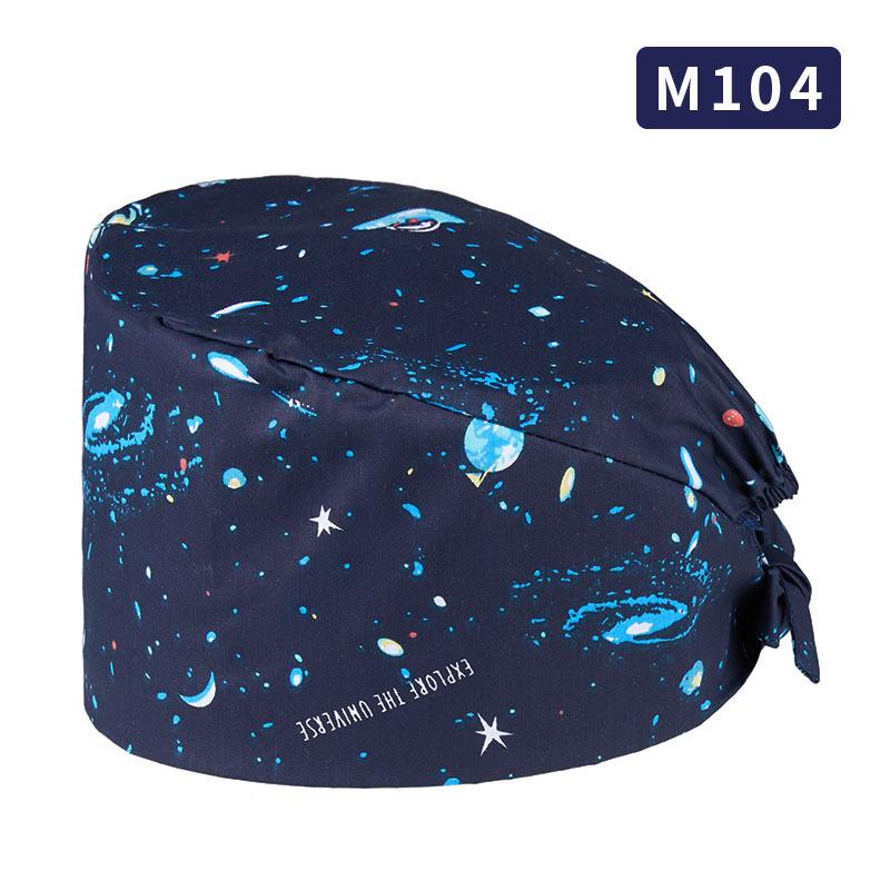 Unisex All-Cotton Printed Surgical Cap for Medical and Food Services