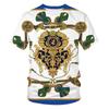 Men's Baroque Style Animal & Ornament Print Short Sleeve T-shirts Summer Round Neck Fashionable Casual Men's T-shirts