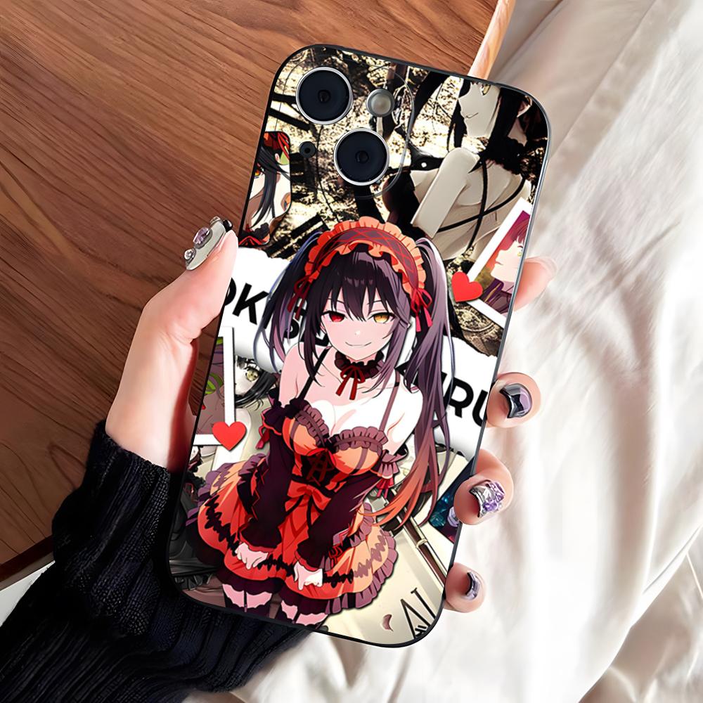 Anime Date A Live Tokisaki Kurumi Cute Phone Case For IPhone 17 Pro Max 16 15 14 Pro Max 13 11 X Xs Xr 8 7Plus Silicone Cover