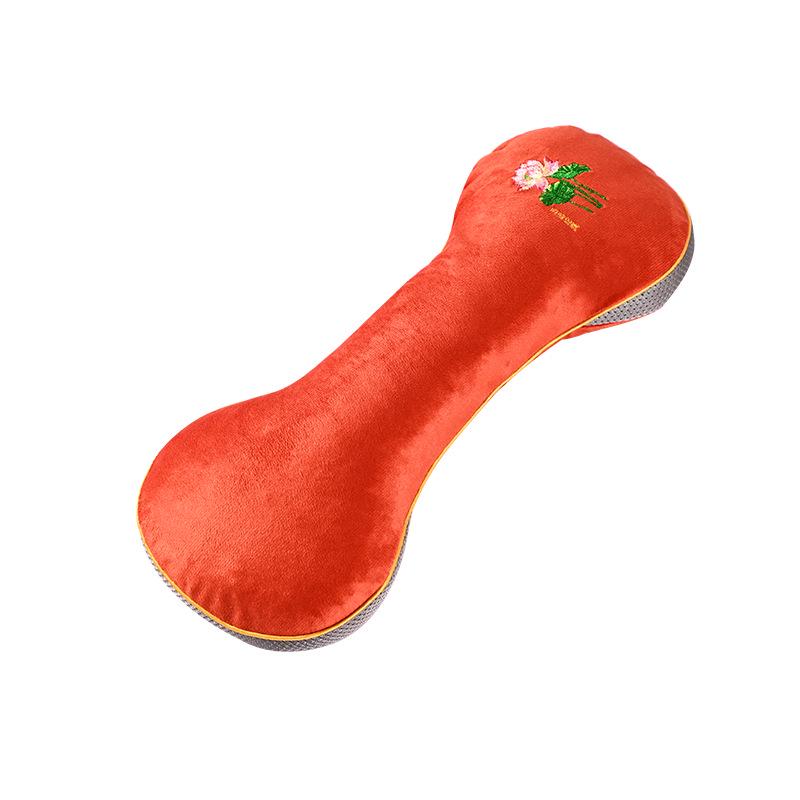 Soba Cervical Pillow with Mugwort Fluff and Holland Velvet Neck Protector