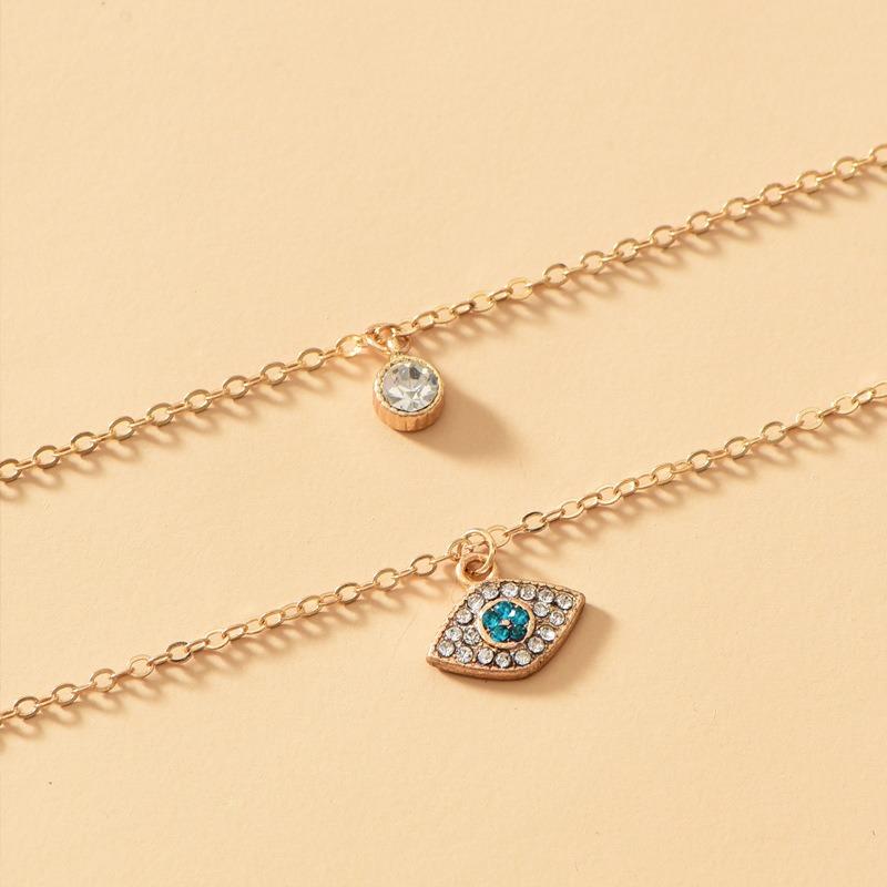 Alloy Devil's Eye Pendant Retro Multi-layer Necklace Women's High Sense Fashion Street Auction