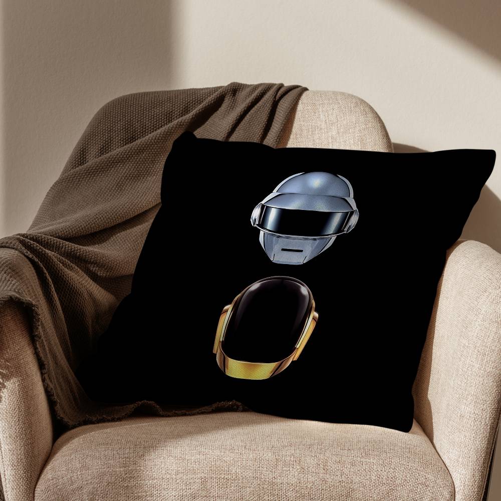 Band Cool Daft Punk Pillow Case Pillow Case Living Room Sofa Cushion Cover Suitable For Home Bedroom Room Decoration