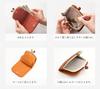 ARCOLO Bifold Wallet with Made in Mustard Women's Clasp, Japan,