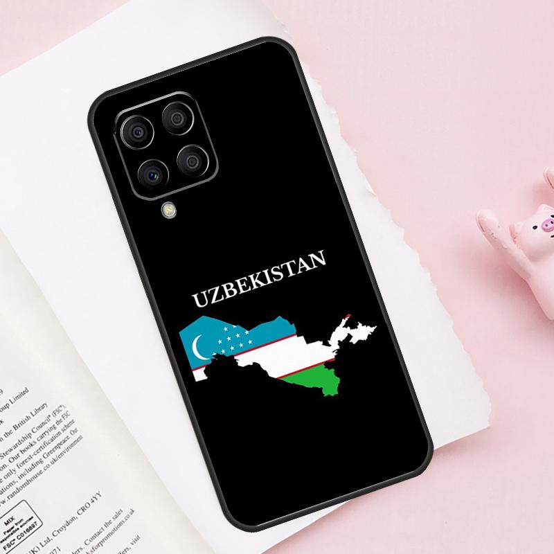 Uzbekistan Flag Coat Of Arms Case For Samsung Galaxy M15 M35 M55 M51 M31 M21 M11 M16 M36 M56 M53 M12 M32 M52 M14 M34 M54