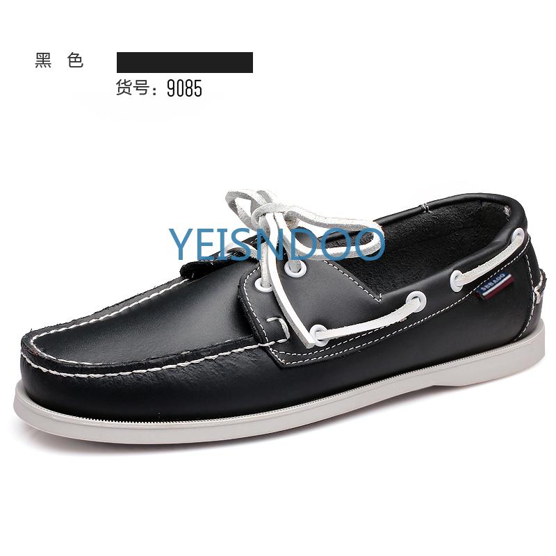 Fashion Male Classic Boat Shoes Leather Hot Sale New Men's Outdoor Walking Shoes Men Wedding Dress Shoes Lace-Up Fashion Men Loafers