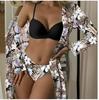 2025 Women's European & American Printed Bikini Swimsuit Beach Set