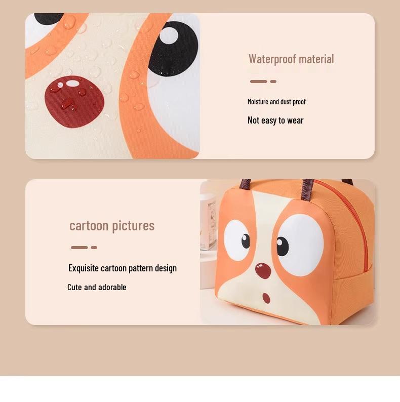 Vattentät isolerad matlåsväska med stor kapacitet - Bärbar, oljebeständig och praktisk för studenter och kontorsarbetare