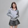Women's Slim Fit Air Layer Hooded Zip-Up Sweatshirt