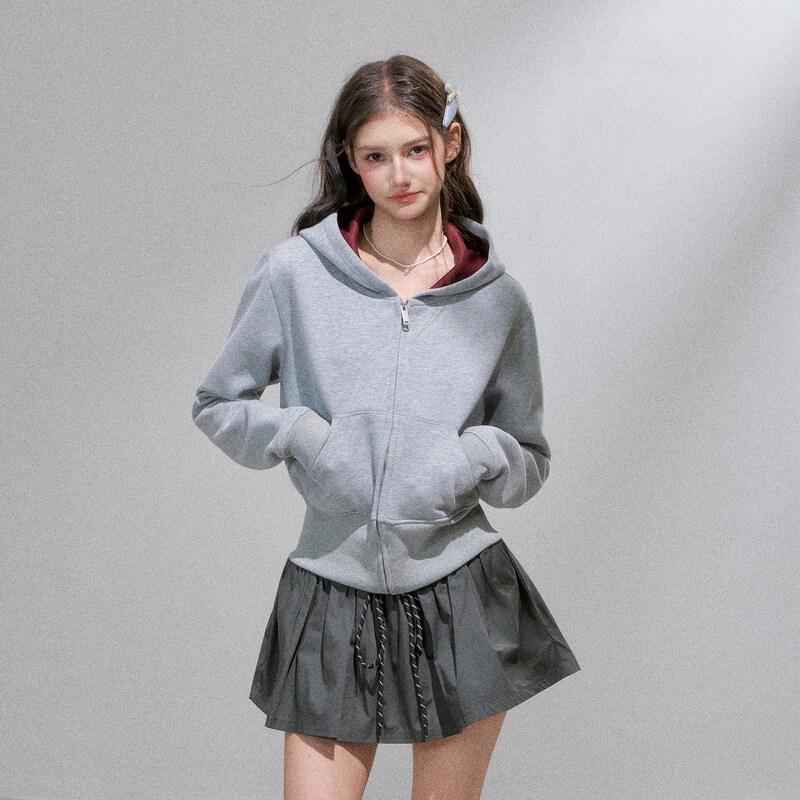 

Женская облегающая толстовка с капюшоном и молнией из материала Air Layer S