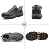 Men Women Steel Toe Safety Shoes Rotating Push Button Puncture Proof Work Sneakers Breathable Anti-smash Anti-stab Construction Security Shoes