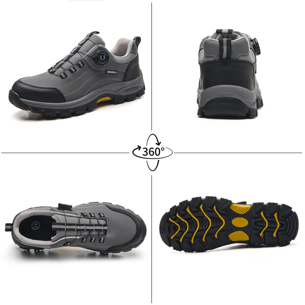 Men Women Steel Toe Safety Shoes Rotating Push Button Puncture Proof Work Sneakers Breathable Anti-smash Anti-stab Construction Security Shoes