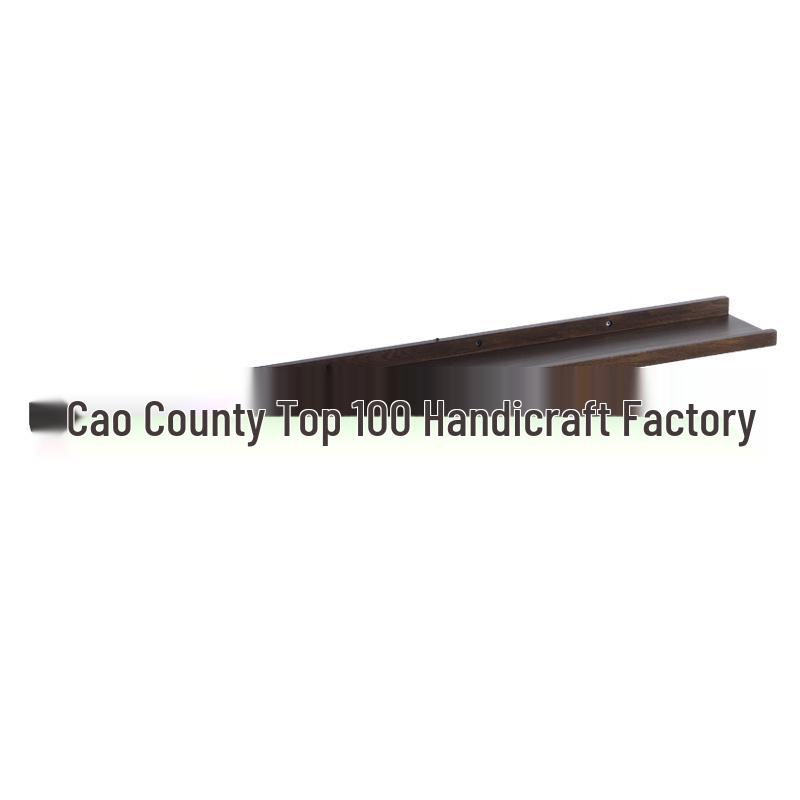 Nordic Wooden Wall-Mounted Shelf - Decorative Storage for Bedroom & Living Room