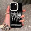 Fashion Arctics Monkeys Phone Case For IPhone 17 Pro Max 16 15 14 13 11 12 Mini Xs Xr 8 Plus Se Color Silver Cover