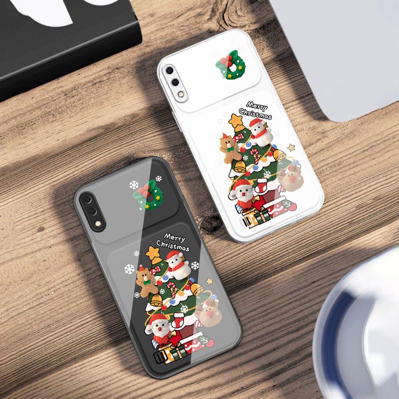 Cartoon Christmas tree For Samsung M02 12 Note 8 9 10 20 A 01 A02 A03 Core 04 05 06 10 12 13 14 15 A16 glass Ultra phone case