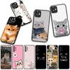 Cover for Samsung Galaxy A25 A37 A57 A12 A14 A31 A41 A50 A51 A70 A71 A72 A21S A04 M15 Note 20 9 8 10 Phone Case Cat Meow Cute