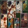 Vintage Industrial Style Rusty Pattern Case for Samsung Galaxy S25 S24 S23 S22 Ultra Soft Phone Cover S25 Edge S21 Plus S20 FE S