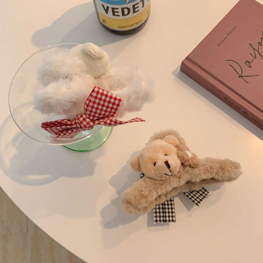 Headwear Bathing Bow Bear Hair Claws Hair Accessories Women Hair Clips Korean Style Crab Clips