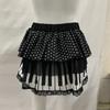 Spring/Summer Polka Dot Printed Ruffle Fluffy Short Skirt