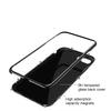 X Iphone 78 Plus Luxury Magnetic Metal Frame Tempered Glass Back Cover Case