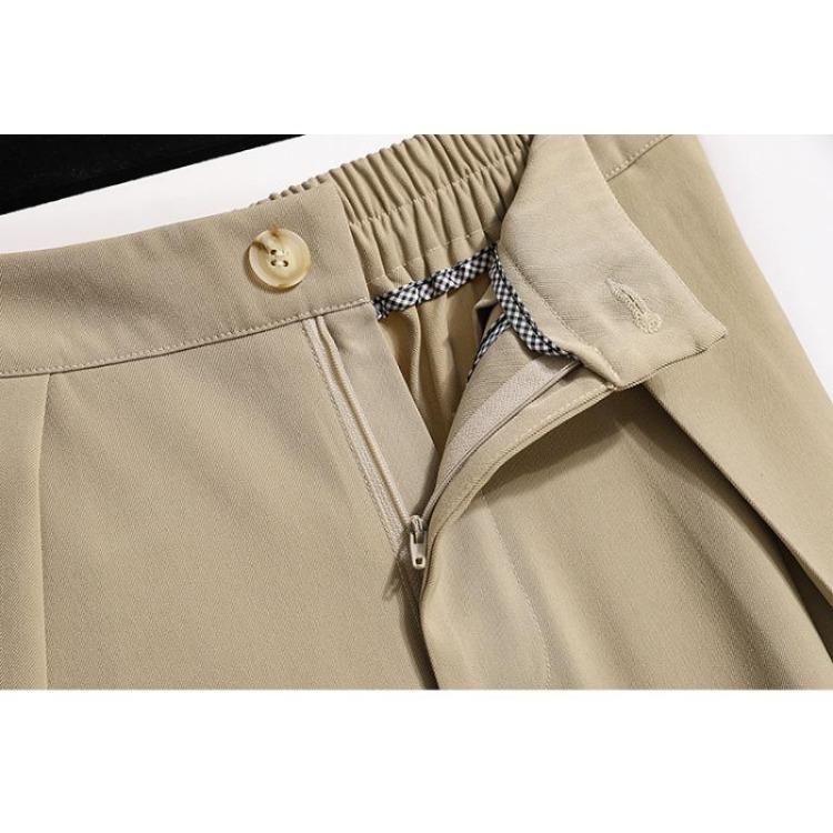 New Plus Size Womens Pants High Waist Vintage Loose Casual Trousers Elastic Design Wide Leg Basic Fashion Solid 5XL