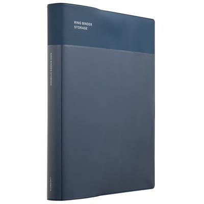 Pasta de Anotações Estilo Lacônico, A5, Bolsos, Azul Marinho, LGF32-280NV
