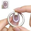 Black Hole Shape Cat Eye Nail Art Magnet Suck Hollow Cat Eye Nail Art Effect Magnet Ring for Magnetic Gel Polish Manicure Tools