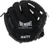 ZETT Catch Ball with Shock Absorbing lower elementary BDG2112V Glove, Beginner's, Pads, 10.5-inch (for students), Left-Handed Throw, Black,