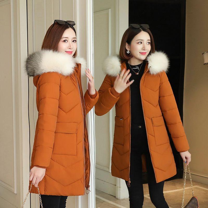 New Product Waist Slimming Mid-length Cotton Coat Women Windproof Warm Thickened Cotton Coat Women