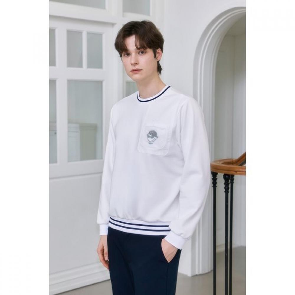 Goxo Stretch Pullover Mesh Pocket White L(100)