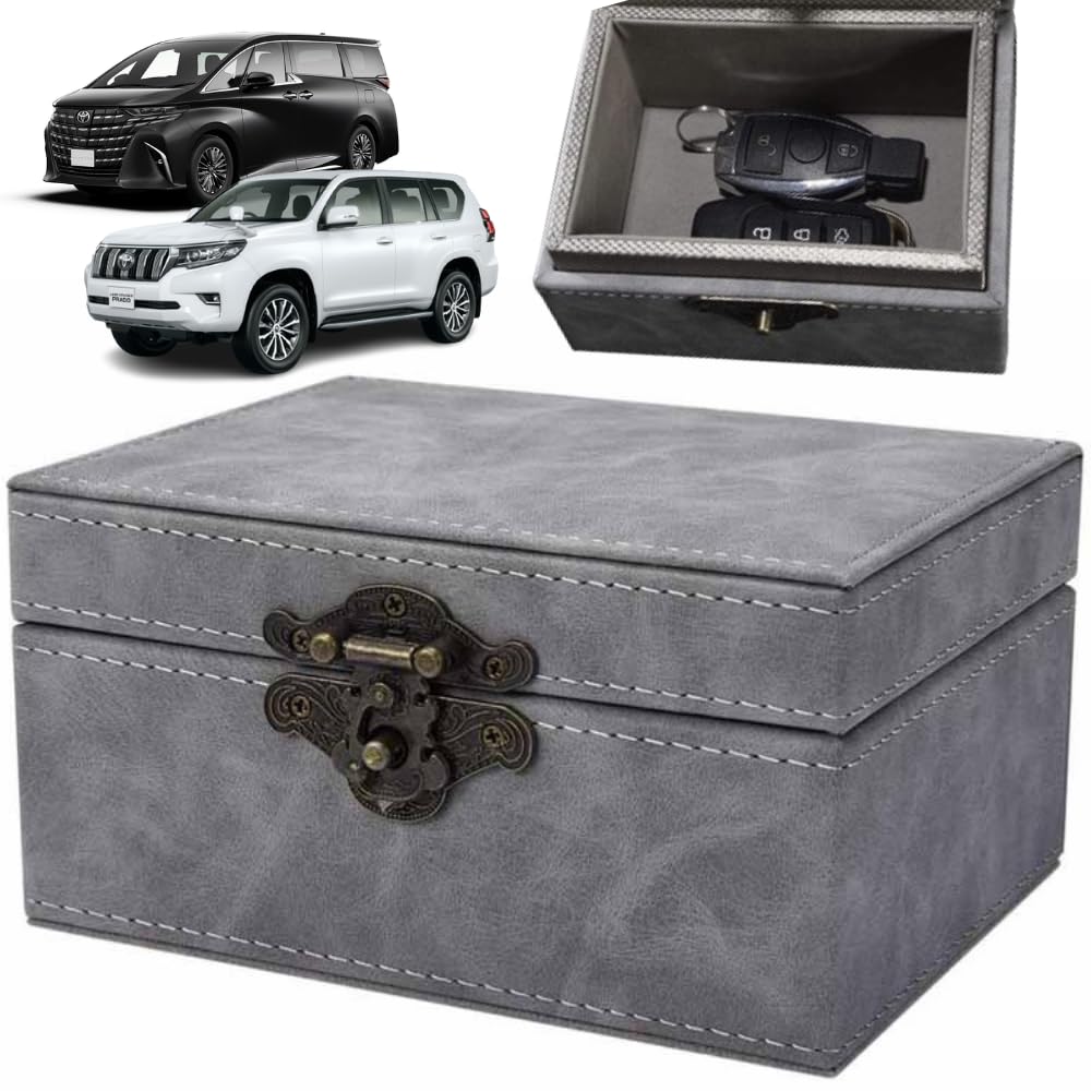 

Чехол для ключей Mellbo для защиты от ретрансляционной атаки, Чехол для ключей с блокировкой радиоволн, Защита от кражи, Автомобиль, Предотвращение ретрансляционной атаки, Товары для защиты от кражи автомобиля, Серый серый