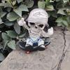 New Skateboard Skeleton Doll Decorative Ornament Halloween Scene Dress Up Coldplay Skeleton Man Ornament