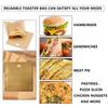 1PC Polyester Reusable Toaster Bag Snack Organizer Microwave Heating Sandwich Bags Reusable Baking Sheets Microwave Bags