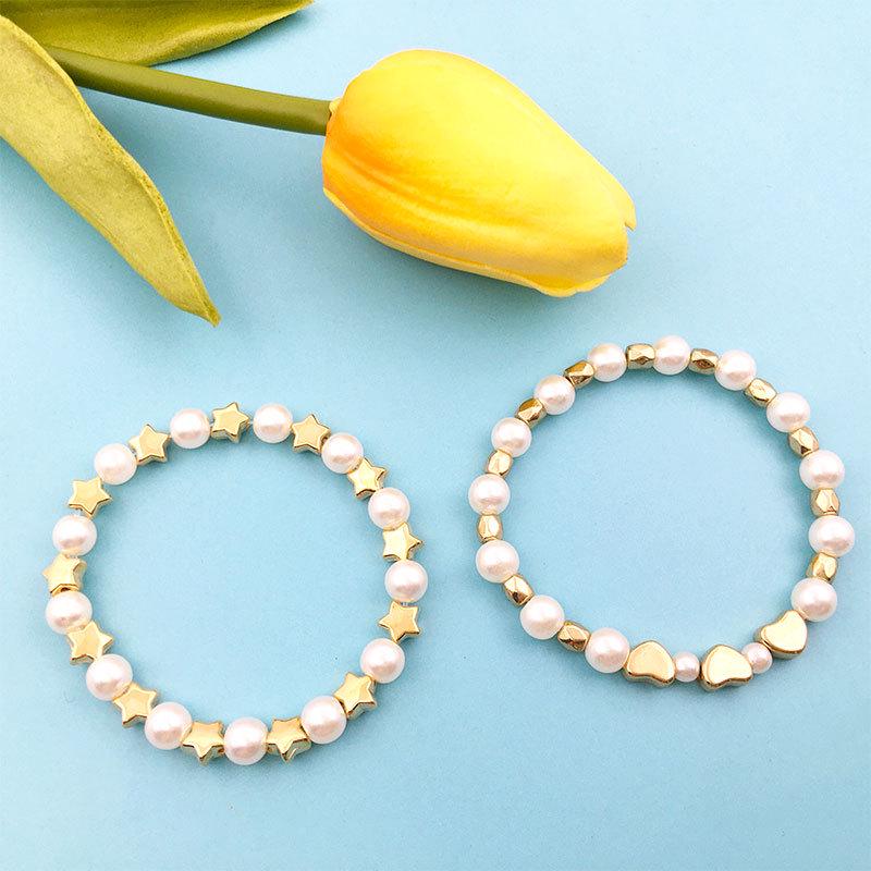 720-Piece Pearl and Star Spacer Bead Set for DIY Jewelry: Bracelet, Earring, Necklace