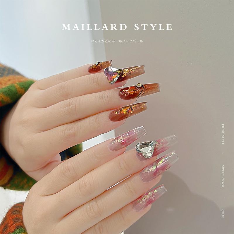 JahrS Roter Nagel Glänzend Yunjin Pailletten Unregelmäßige Nagelaufkleber Dekoration Zubehör Nagellack