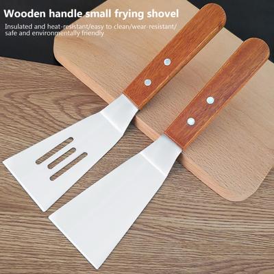 Yousheng Stainless Steel Thin Slotted Fish Turner Frying Spatula for Cast Iron Skillet Kitchen Spatulas for Pancakes Steak Burger