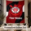 Custom Text Tapestry FC St. Pauli Print Wall Tapestry Indoor Living Room Wall Decor