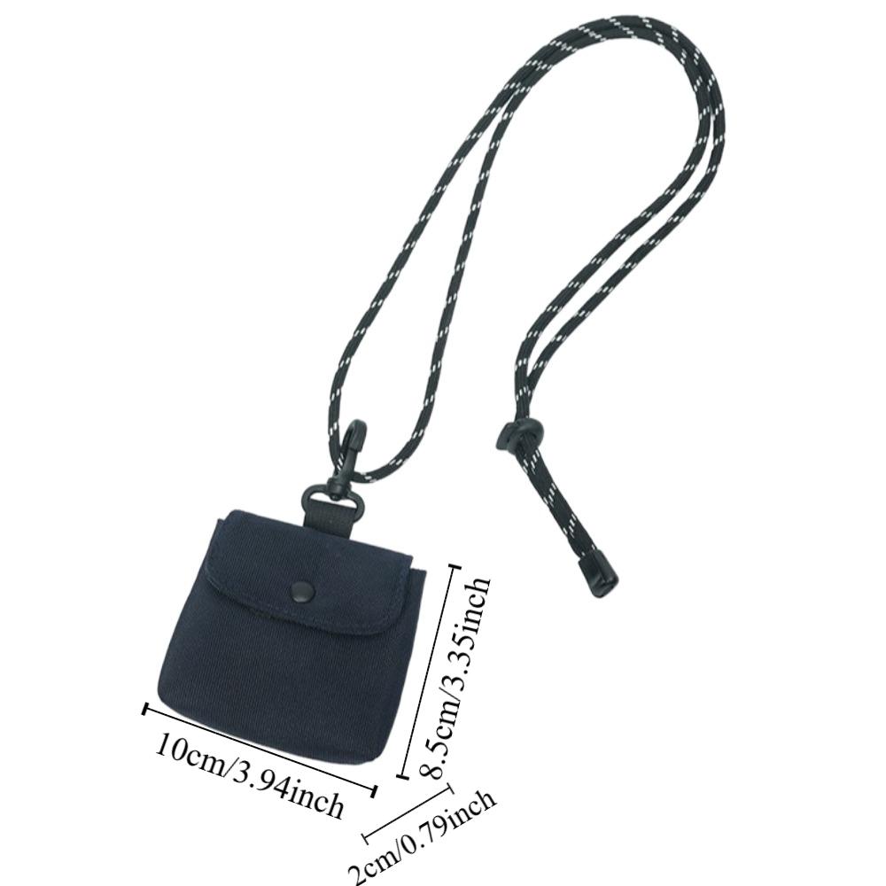 Square Headphone Storage Bag Mini Male Short Wallet Cute Small Card Holder  Storage Bag
