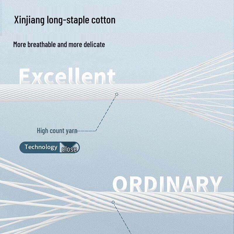 LANGSHA Men's 7A Antibacterial Pure Cotton Boxer Briefs 4-Pack