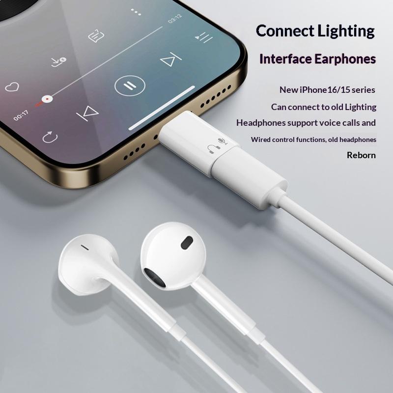 1/2Pcs Usb C To 8 Pin Adapter Type C To 8 Pin Audio Converter Headphone Earphones Converter For Phone Pad Type C Phone