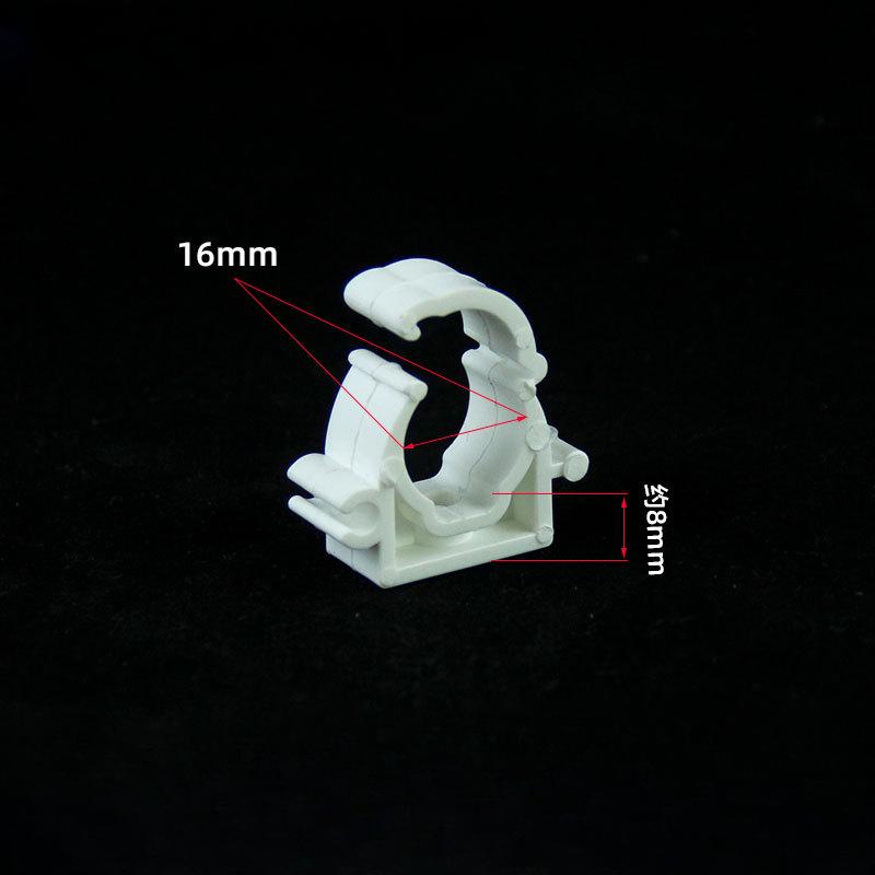 20/50Pcs Plastic PPR Clamp Holder For Water Pipe Tube Fittings With Cover Diameter 16mm 20mm 25mm 32mm 40mm