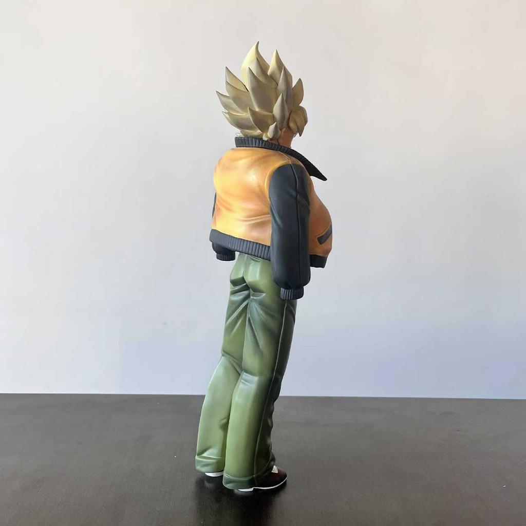 30.5cm Anime VF Casual Outfit Goku GK Figure Desktop Decorative Ornaments Removable Jacket Boy Toy Surprise Gift Collectible