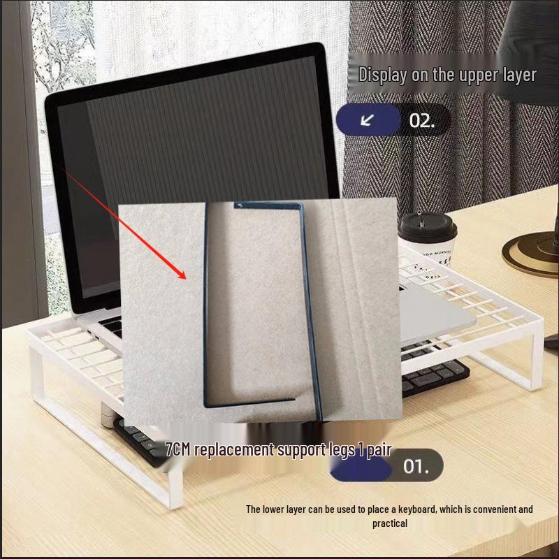 Laptop Cooling Rack Riser - Adjustable Stand for Students