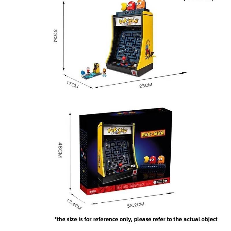 Pac Retro Man Game Console Building Block Kit For Collectors And Diy Enthusiasts