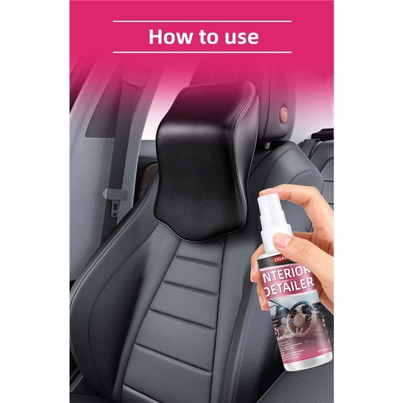 Pulitore Lucidante per Dettagli Interni Auto 100ml - Protettore All-in-One, Ripristina Colore e Lucentezza, per Vinile Gomma Plastica, Senza Residui