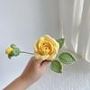 Rose Bud Crochet Bouquet Handmade Knitted Flower Premium Handwoven Rose  Handcrafted