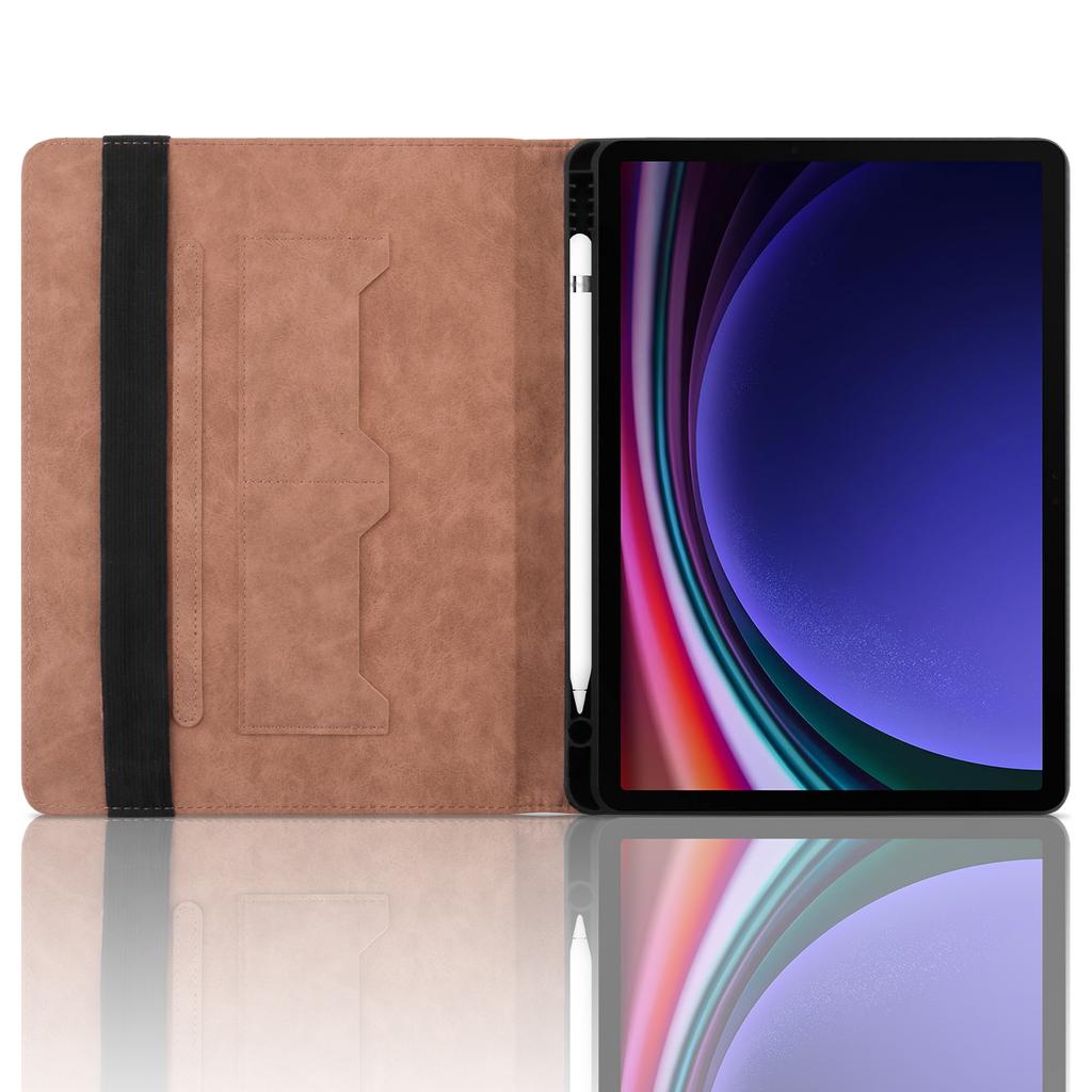 Business Flip Stand Tablet Cover for Samsung S9 FE Plus S6 A9 A8 X205 X200 X207 Leather Shockproof Skin Feel Protective Case
