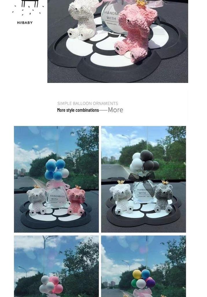 Creative Car Accessories: Cute Confession Balloons & Perfume Ornaments for Interior Decoration